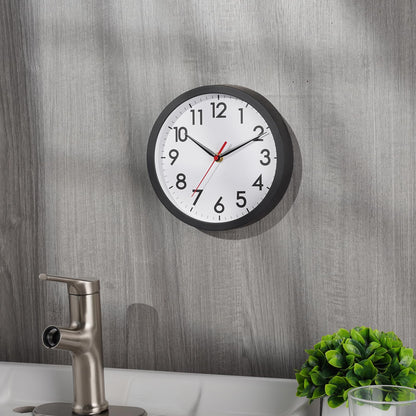 AKCISOT Silent 8-Inch Wall Clock for Home