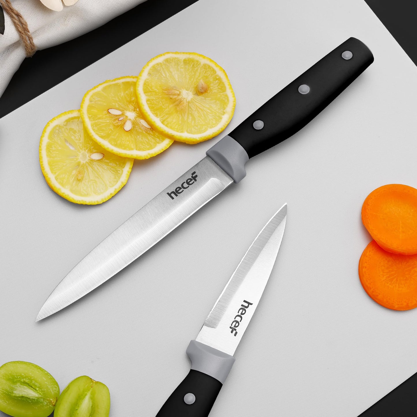6-Piece Kitchen Knife Set with Block