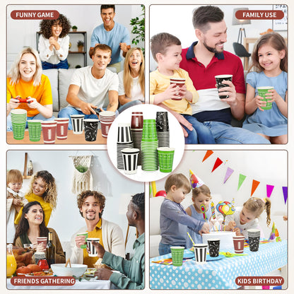 200 Football Themed Disposable Paper Cups