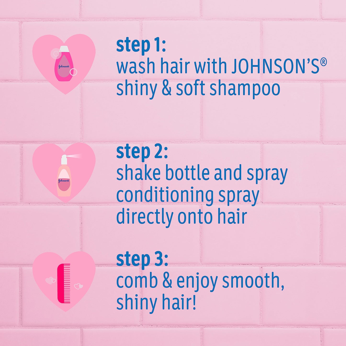 Johnson's Kids Shiny & Soft Tear-Free Kids' Shampoo with Argan Oil & Silk Proteins, Hair Wash Gently Cleanses & Boosts Natural Shine & Softness, Hypoallergenic, Sulfate-Free, 13.6 fl. oz