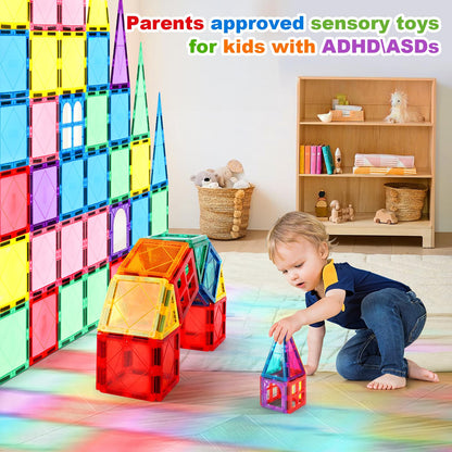 100 PCS Magnetic Building Blocks Set for Kids