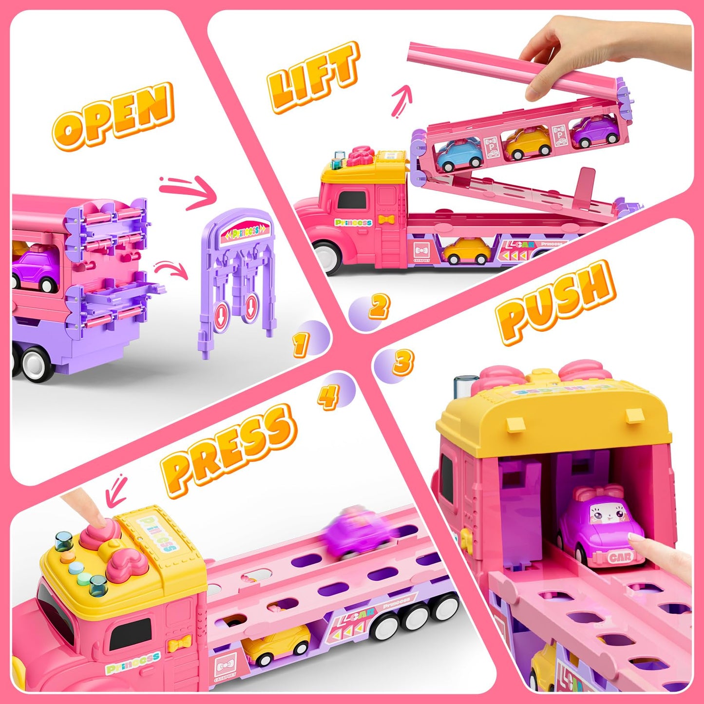 7-in-1 Ejection Truck Toy for Toddlers