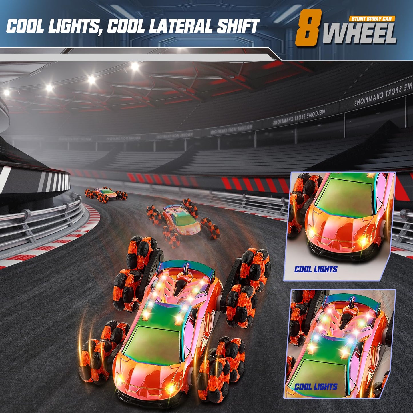 8-Wheel Stunt RC Drift Car with Gesture Control