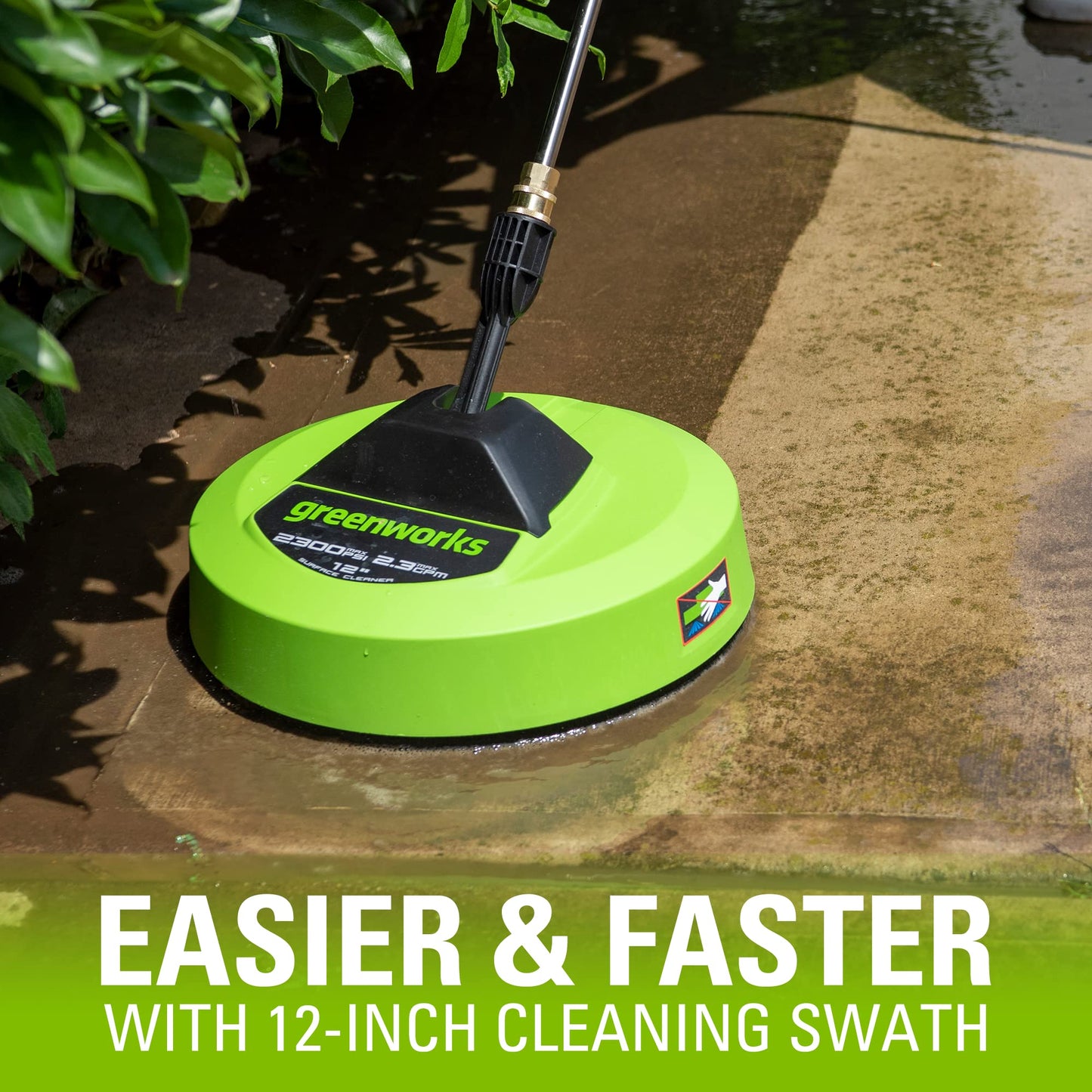 Greenworks 12" Pressure Washer Surface Cleaner Attachment
