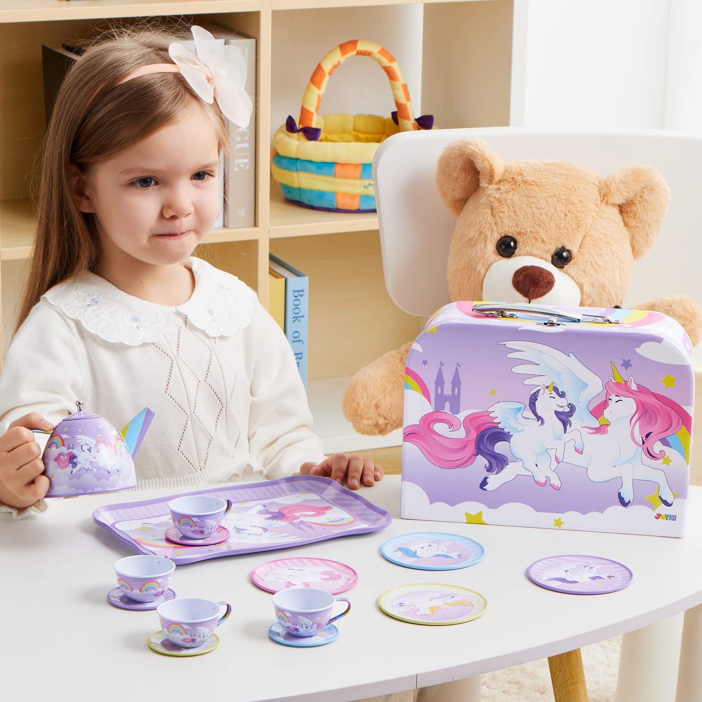 Unicorn Tea Party Set for Little Girls