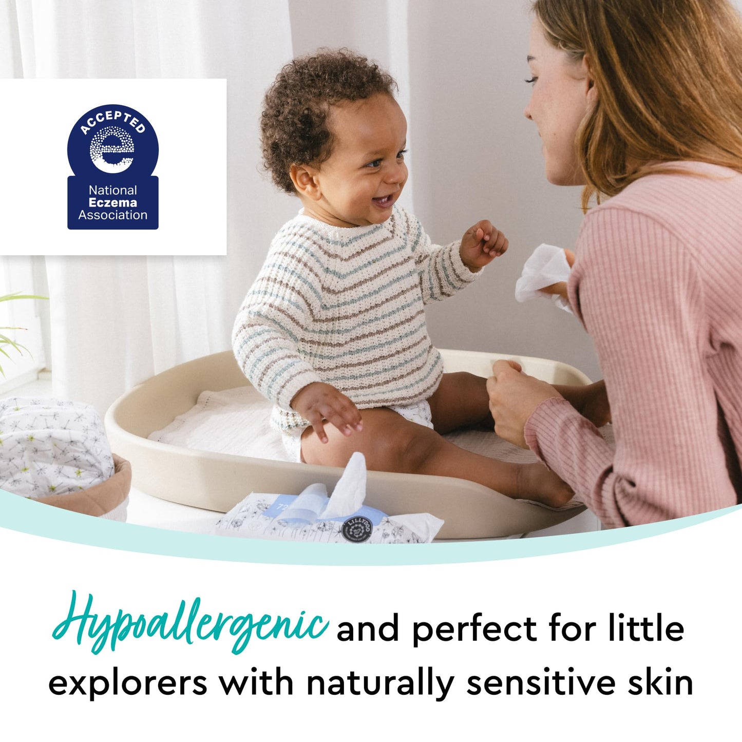 LILLYDOO Extra Large Hypoallergenic Baby Wipes