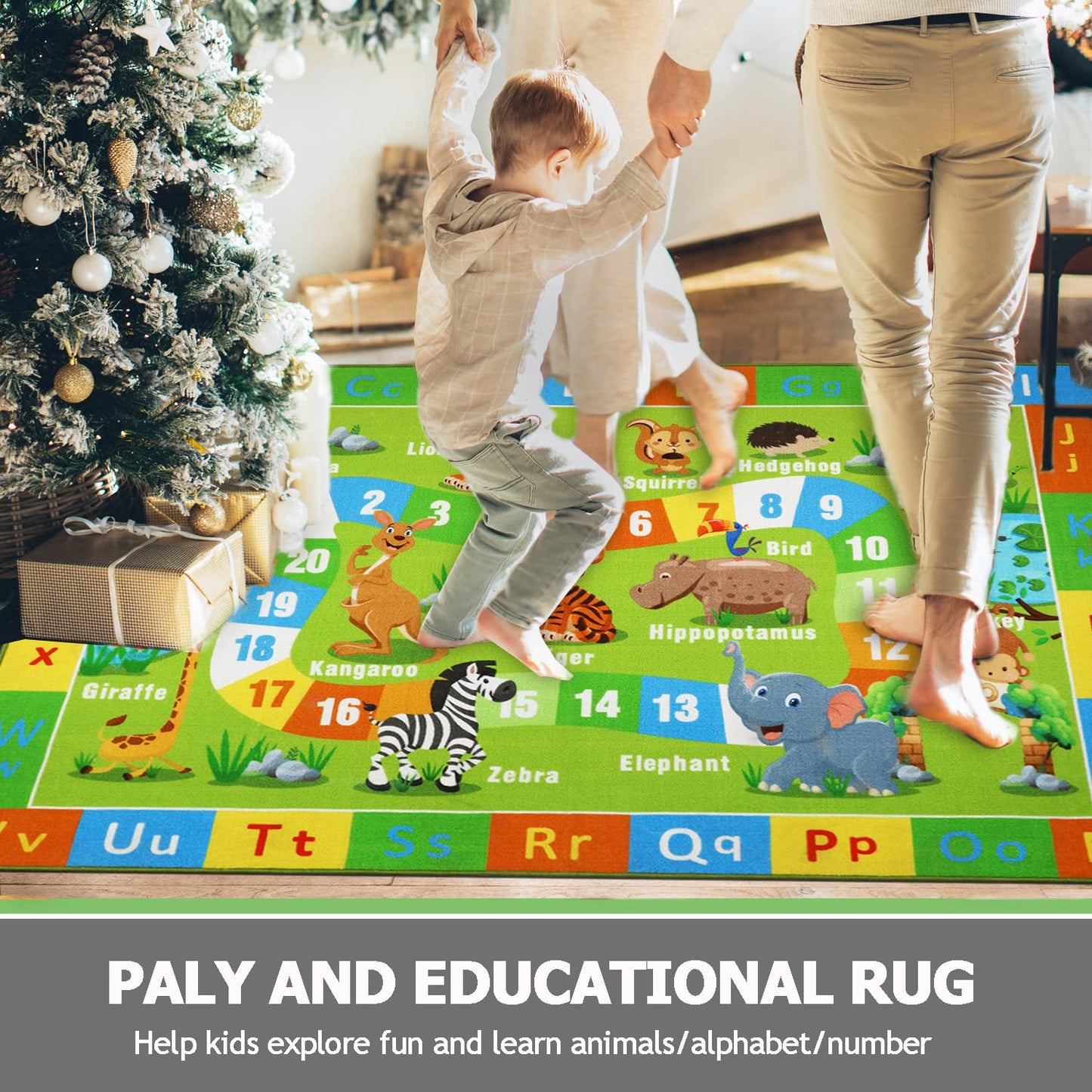 Kids Educational ABC Alphabet Play Rug 6.6' x 5'