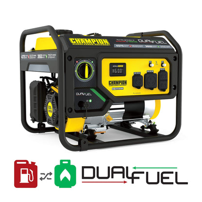 Champion Power Equipment 4375-Watt Dual Fuel Portable Generator, RV Ready
