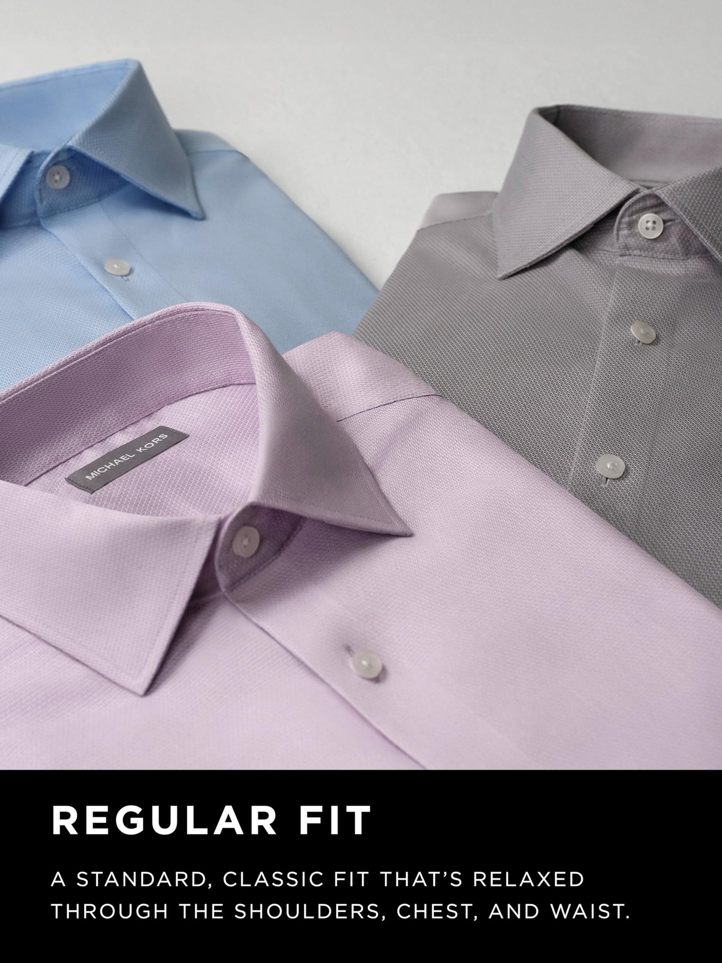 Michael Kors Comfort Stretch Dress Shirt - White
