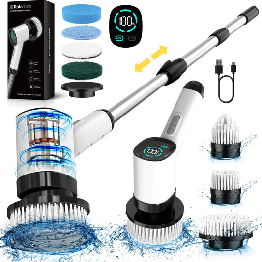 RotaShine Electric Spin Scrubber with 7 Heads