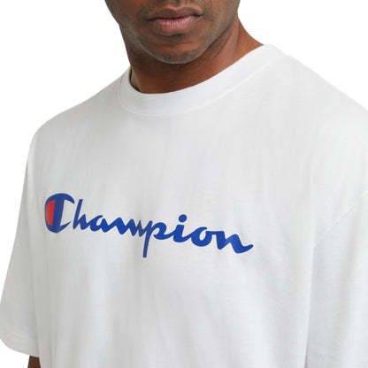 Champion Classic Script T-Shirt, X-Large, White