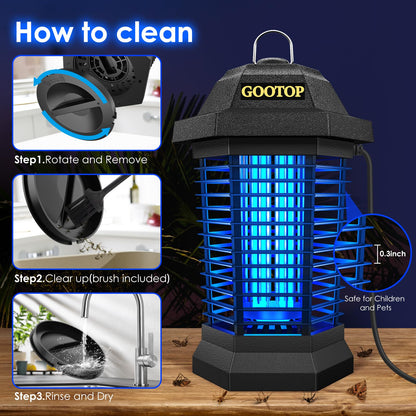 GOOTOP Electric Mosquito Zapper for Indoor Outdoor