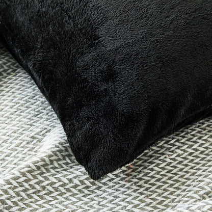 YIYEA Faux Fur Pillow Cases Set of 2