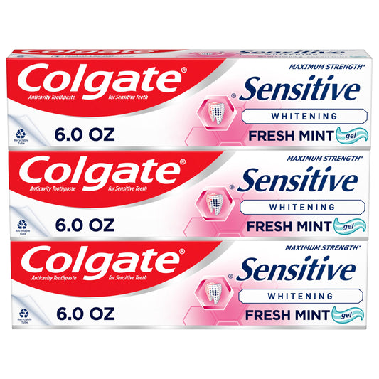 Colgate Whitening Toothpaste for Sensitive Teeth - 3 Pack