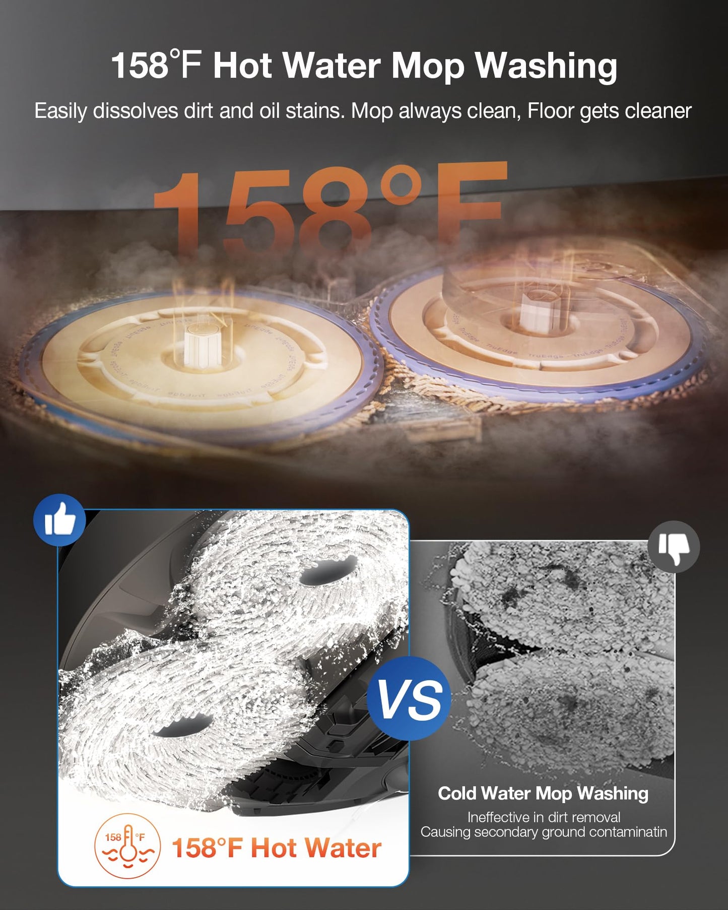 ECOVACS AI Robot Vacuum and Mop 11000Pa