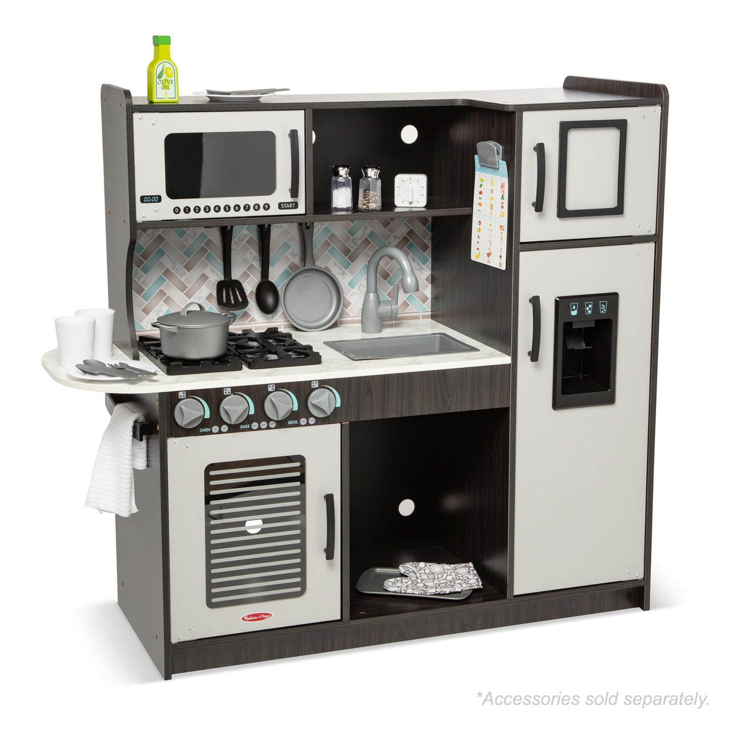 Melissa & Doug Wooden Chef’s Pretend Kitchen Set