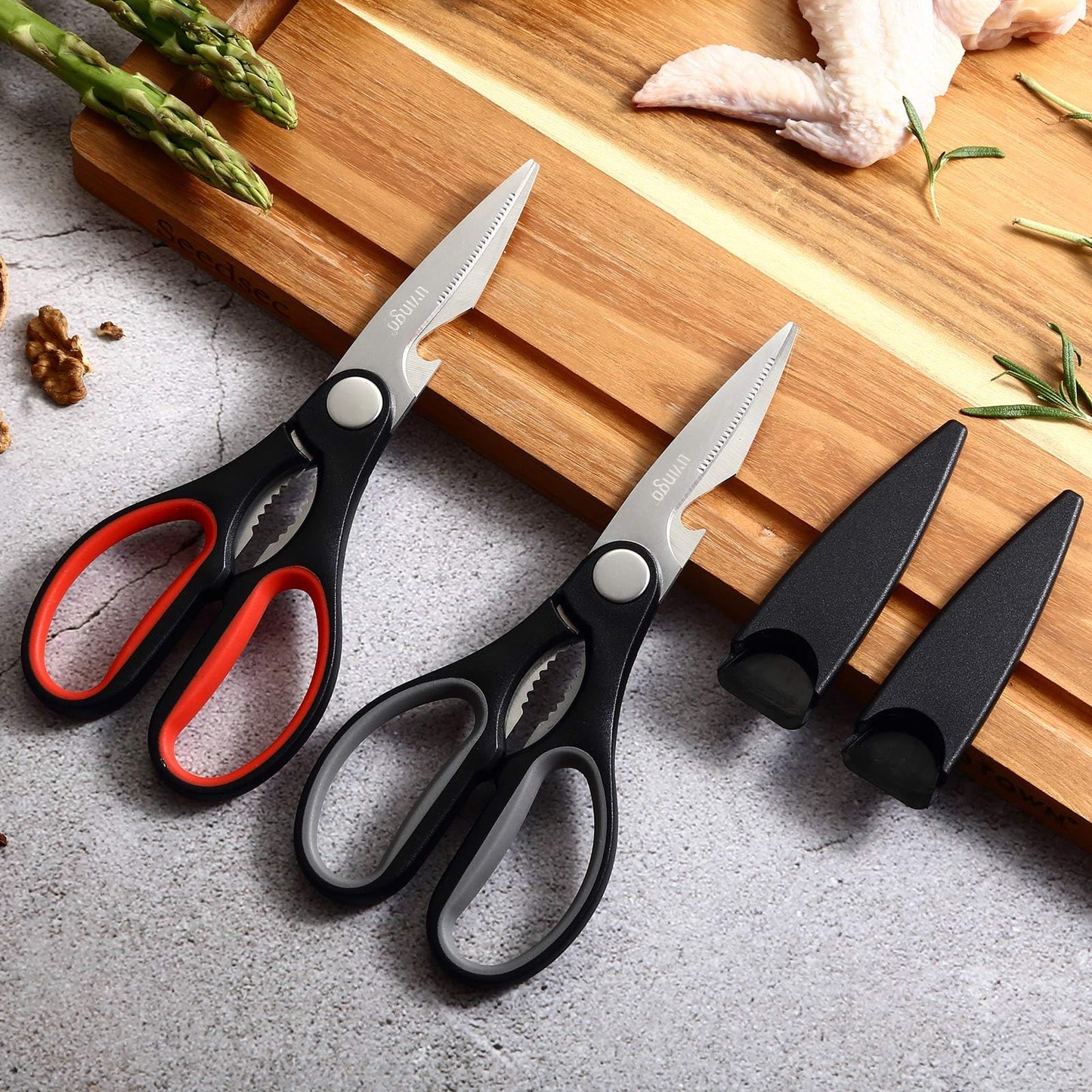 2 Pack LIVINGO Heavy Duty Kitchen Scissors