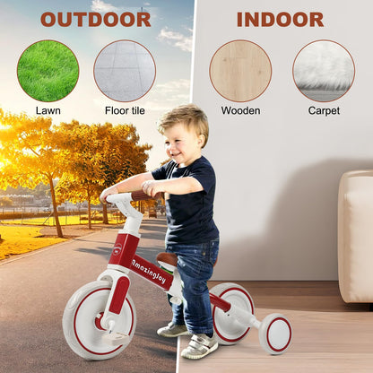 4-in-1 Toddler Tricycle for Ages 2-5