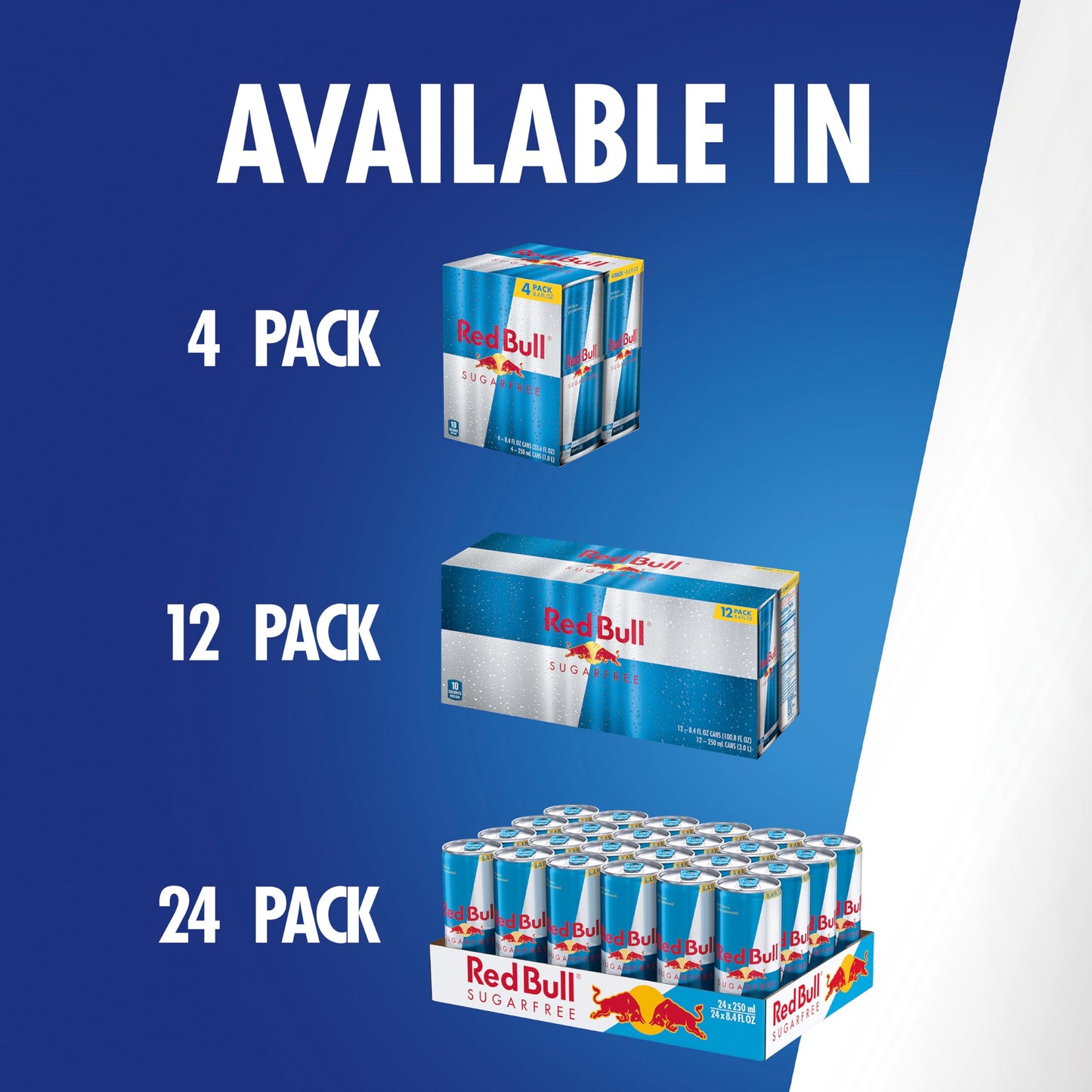 Red Bull Sugar Free Energy Drink, 4 Pack