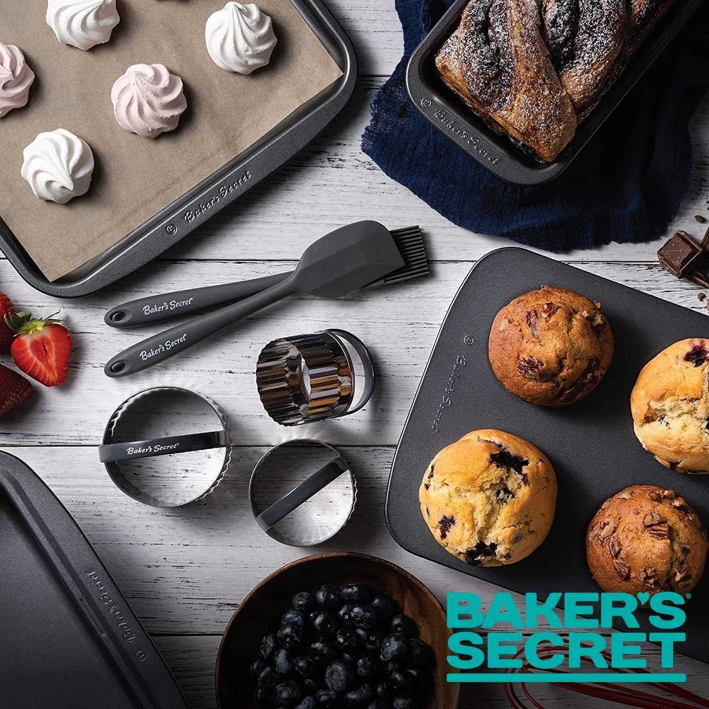 Baker's Secret 5-Piece Bakeware Set with Pans