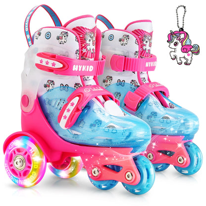 Adjustable Kids Roller Skates with Luminous Wheels