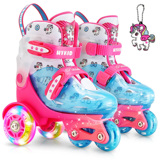Adjustable Kids Roller Skates with Luminous Wheels
