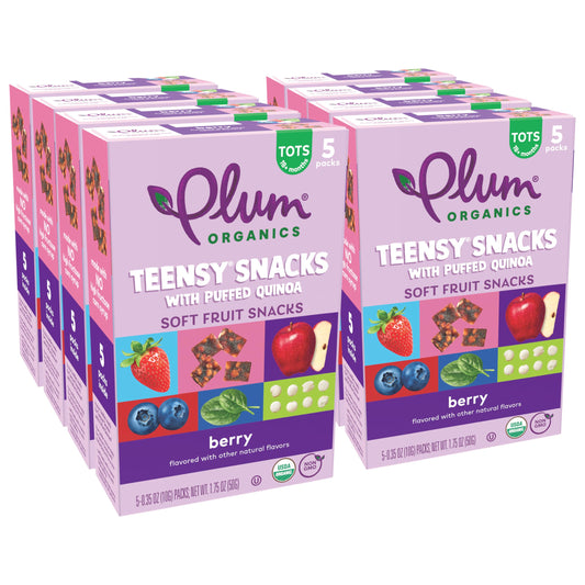 40 Pack Plum Organics Fruit Snacks with Quinoa