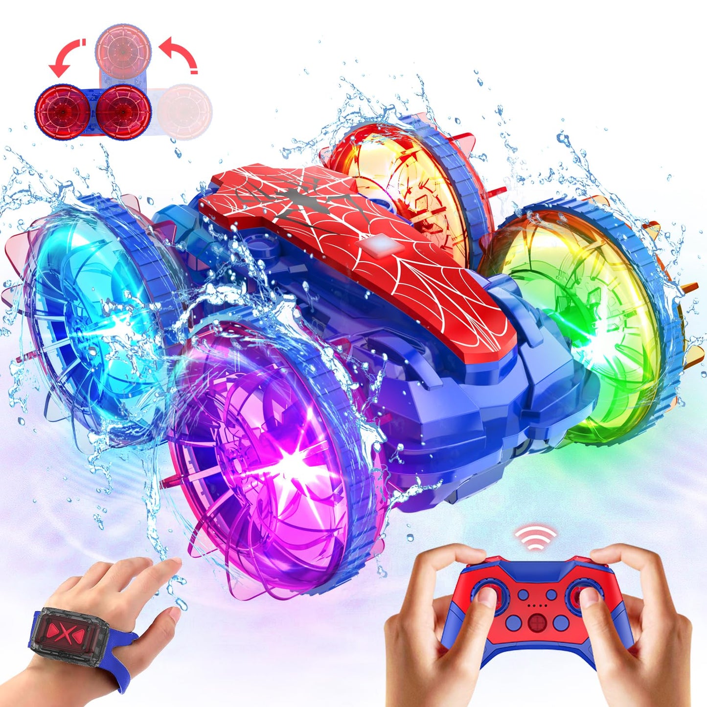 SHXYKZ Spider Amphibious Remote Control Car Boat