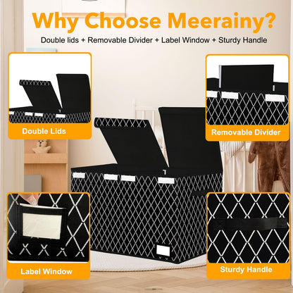 Large Toy Storage Box for Kids by Meerainy
