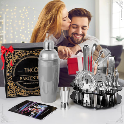 Cocktail Shaker Set 24-Piece Bar Accessories