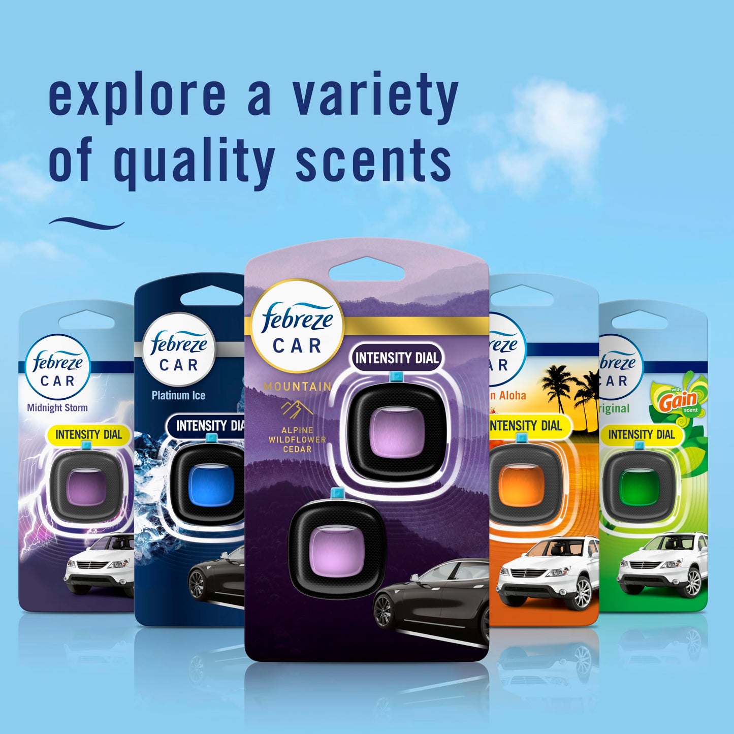 Febreze Car Mountain Scent Air Freshener Vent Clip