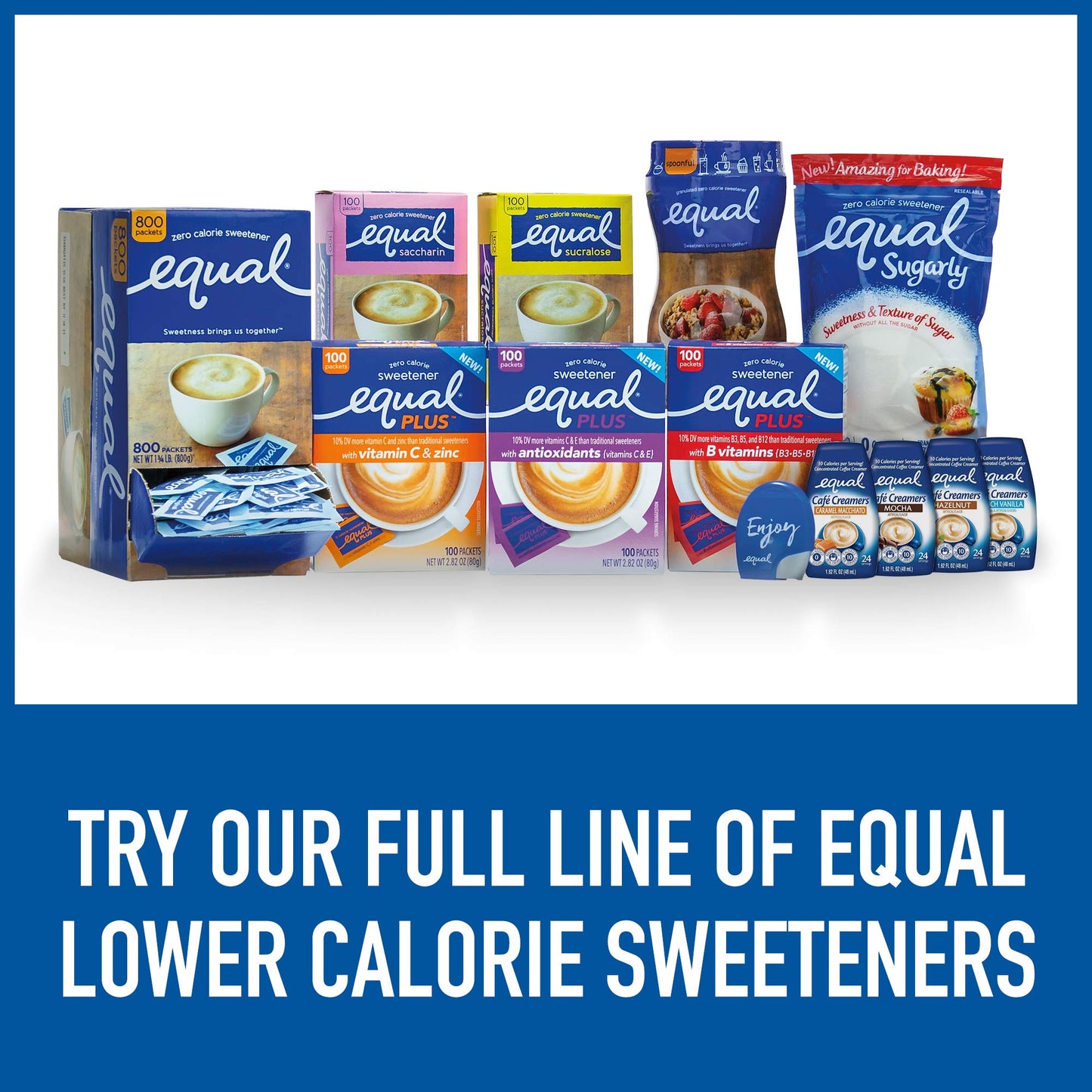 Equal Zero Calorie Sweetener Packets, 2000 Ct