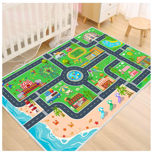 Kids City Life Playmat for Toy Cars and Trains