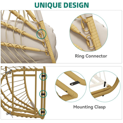 Hanging Egg Chair with Stand by YITAHOME