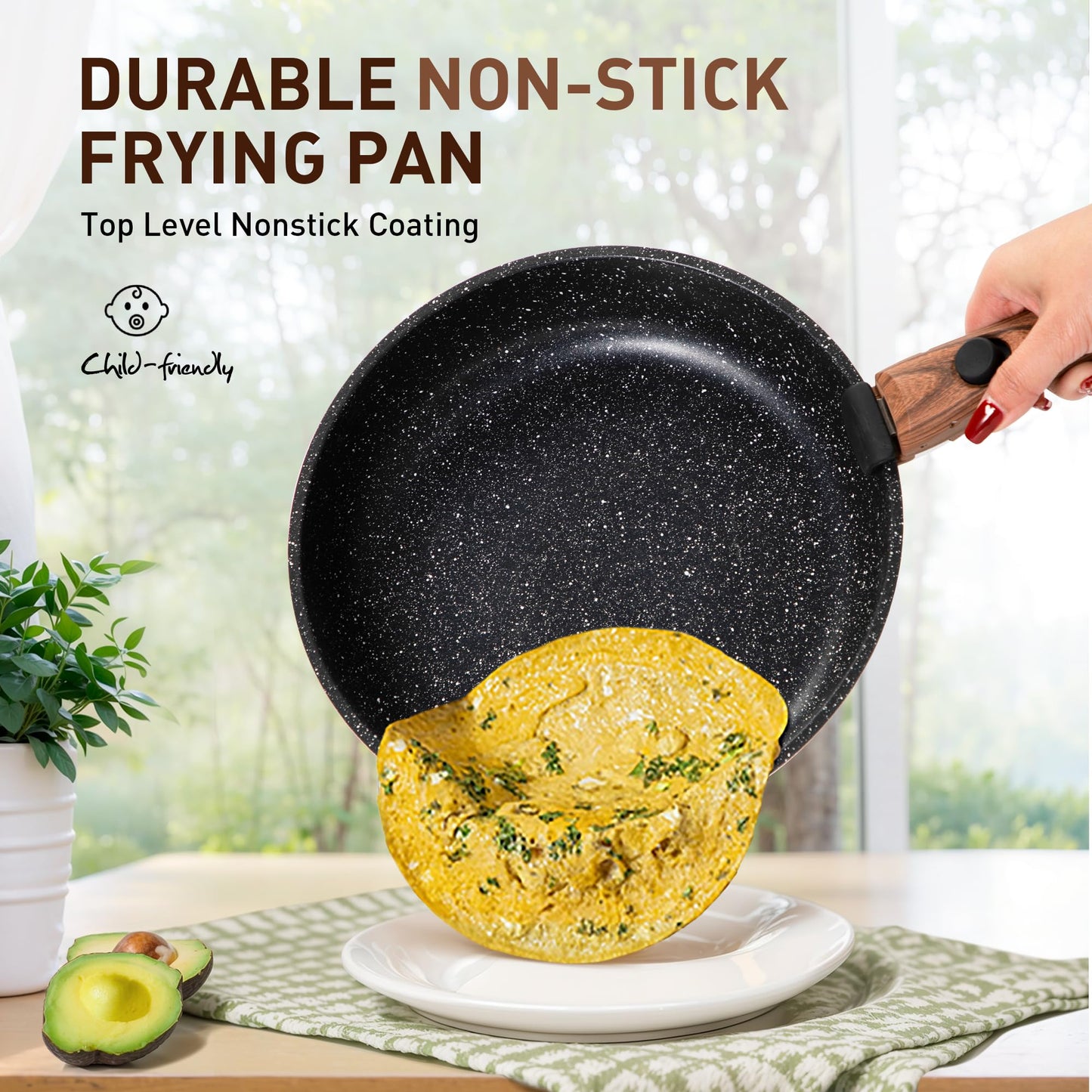 Nonstick Induction Cookware Set for Camping