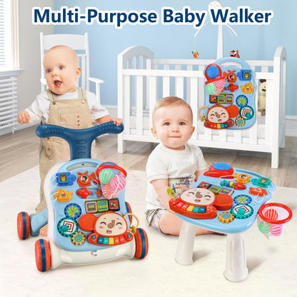 HAWEEK 3-in-1 Sit-to-Stand Baby Walker