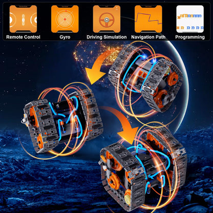 552 Pcs 5-in-1 Remote Controlled STEM Building Toys Set