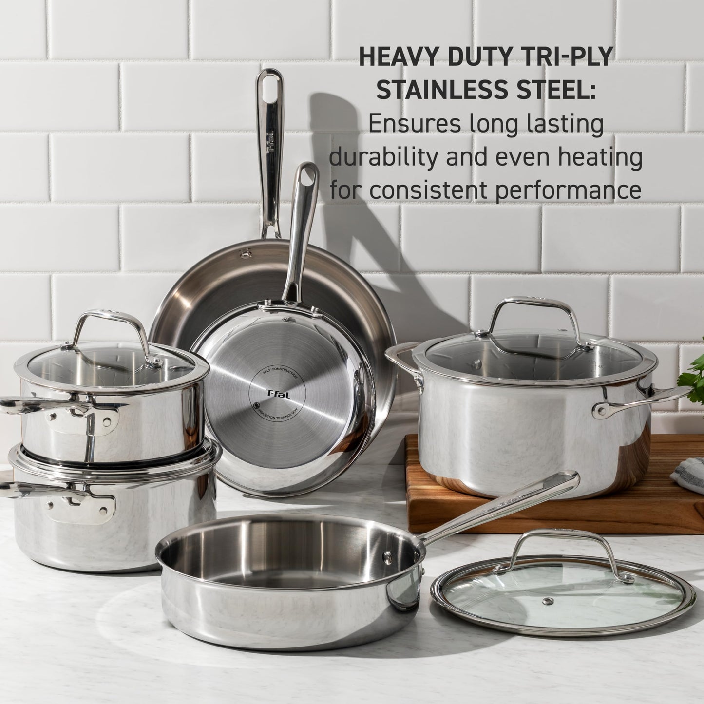 T-Fal 6 Quart Stainless Steel Dutch Oven