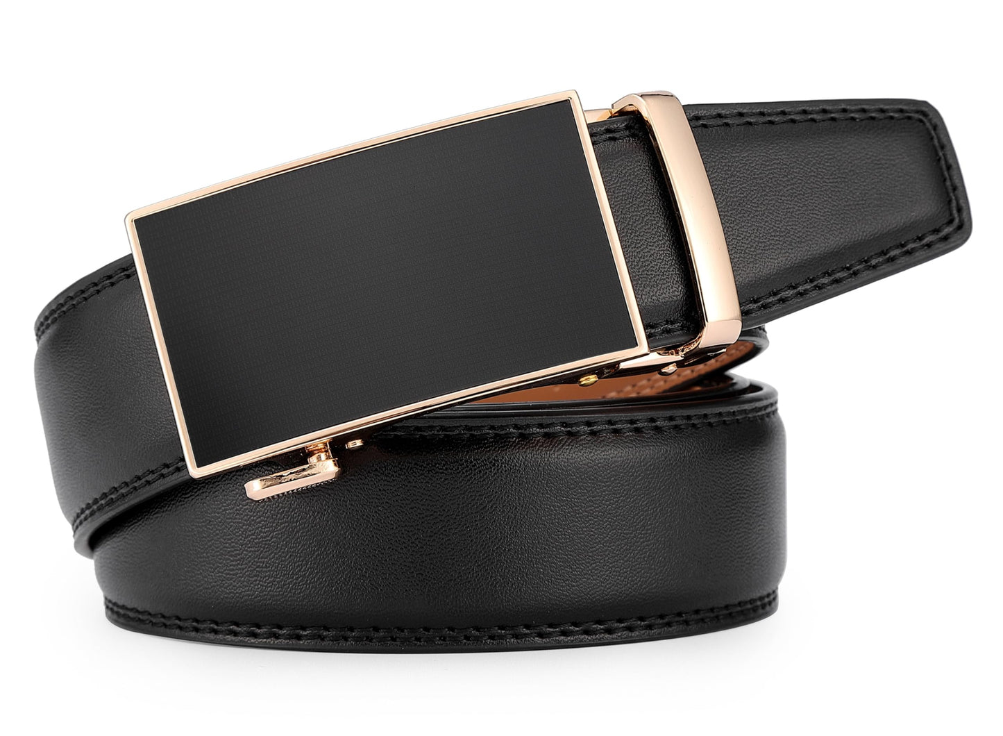 Men's Ratchet Dress Belt with Automatic Buckle