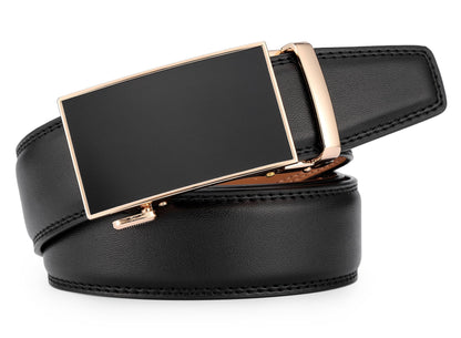 Men's Ratchet Dress Belt with Automatic Buckle