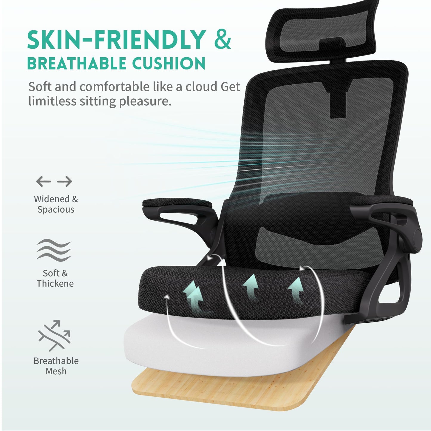 Ergonomic Office Chair with Adjustable Lumbar Support
