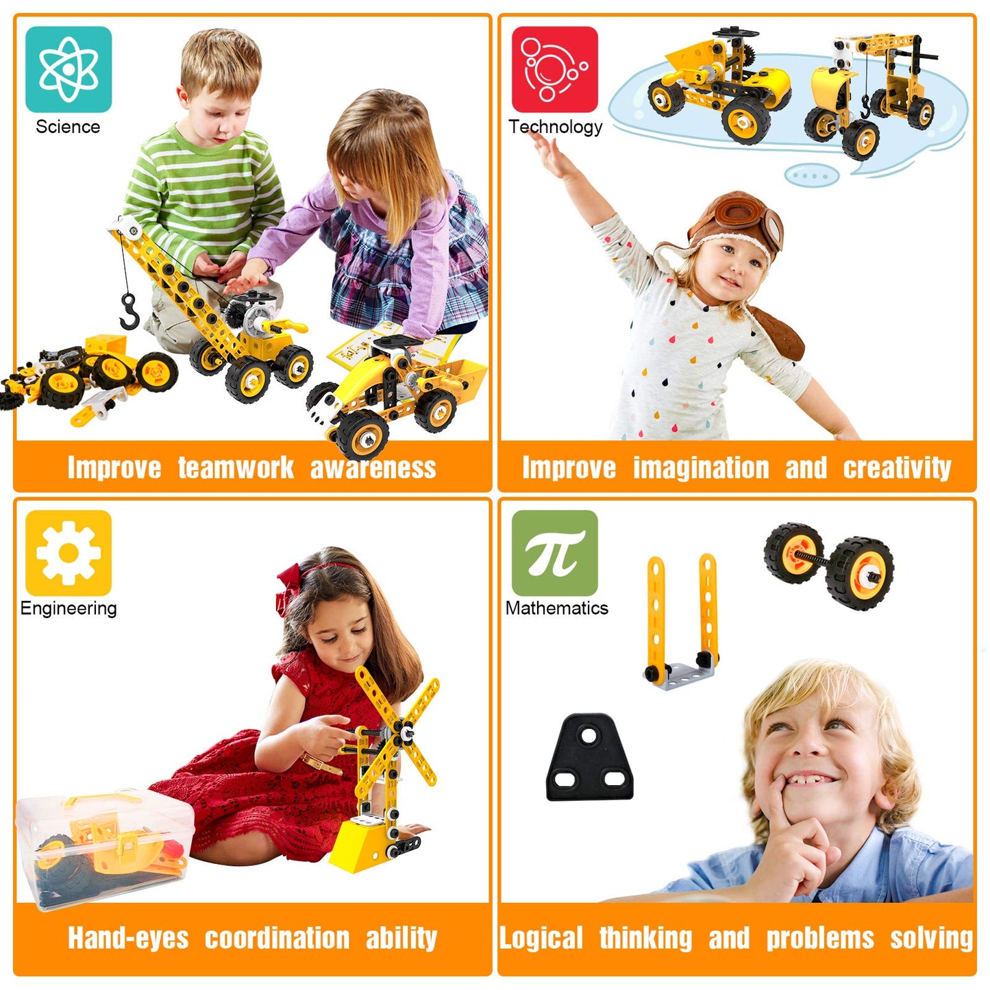 HOMETTER STEM Building Toys for Creative Kids