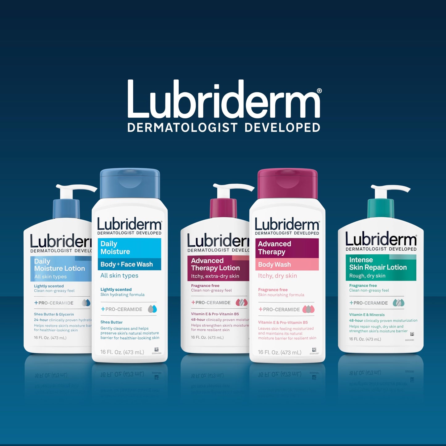 Lubriderm Unscented Body Wash for Dry Skin