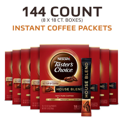 Nescafe House Blend Instant Coffee 144 Packets