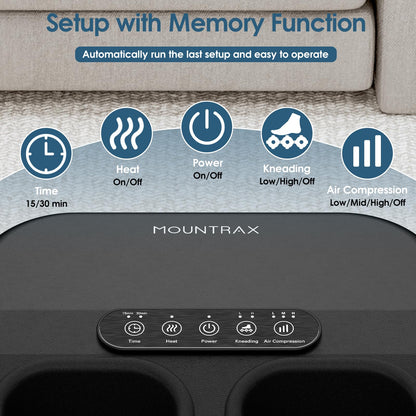 MOUNTRAX Shiatsu Foot Massager with Heat