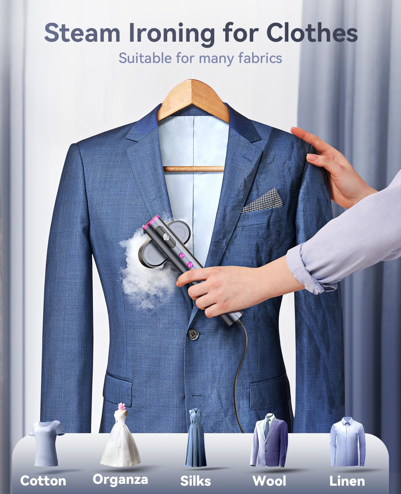 Portable Travel Steamer for Clothes by Jack & Rose