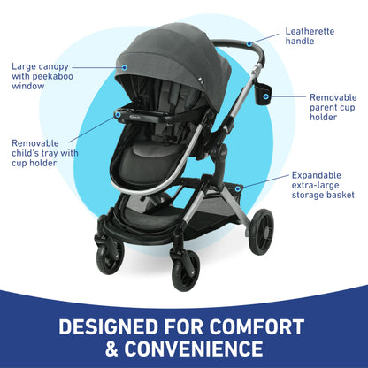 Graco Travel System with Reversible Seat & Car Seat