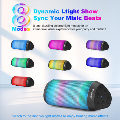 Portable Bluetooth Speaker with HD Stereo Sound