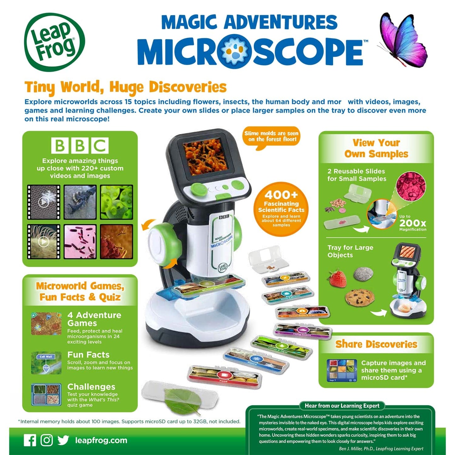 LeapFrog Magic Adventures Microscope for Kids