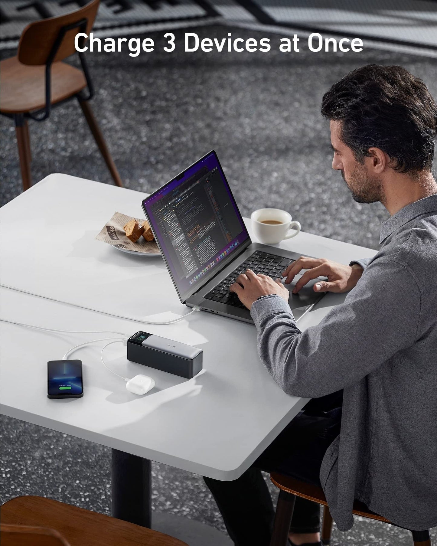 Anker 140W Fast Charging 3-Port Power Bank